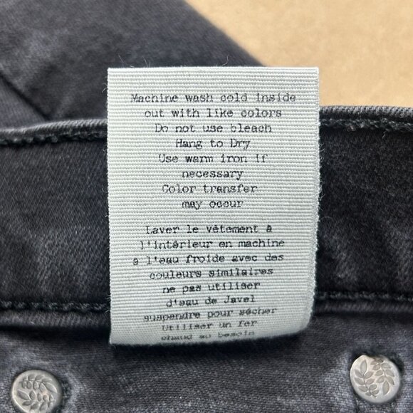 Rag & Bone High Rise Jegging Distressed Womens 30 Black Skinny Leg FIve Pocket - Picture 10 of 11